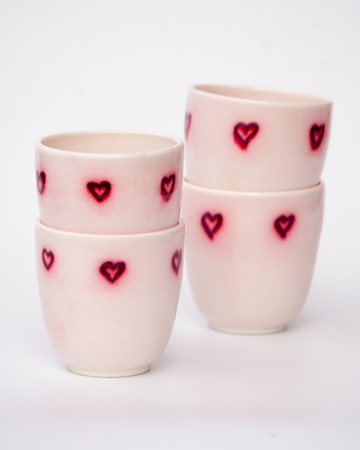 Glowing Hearts - Valentines Espresso Cup