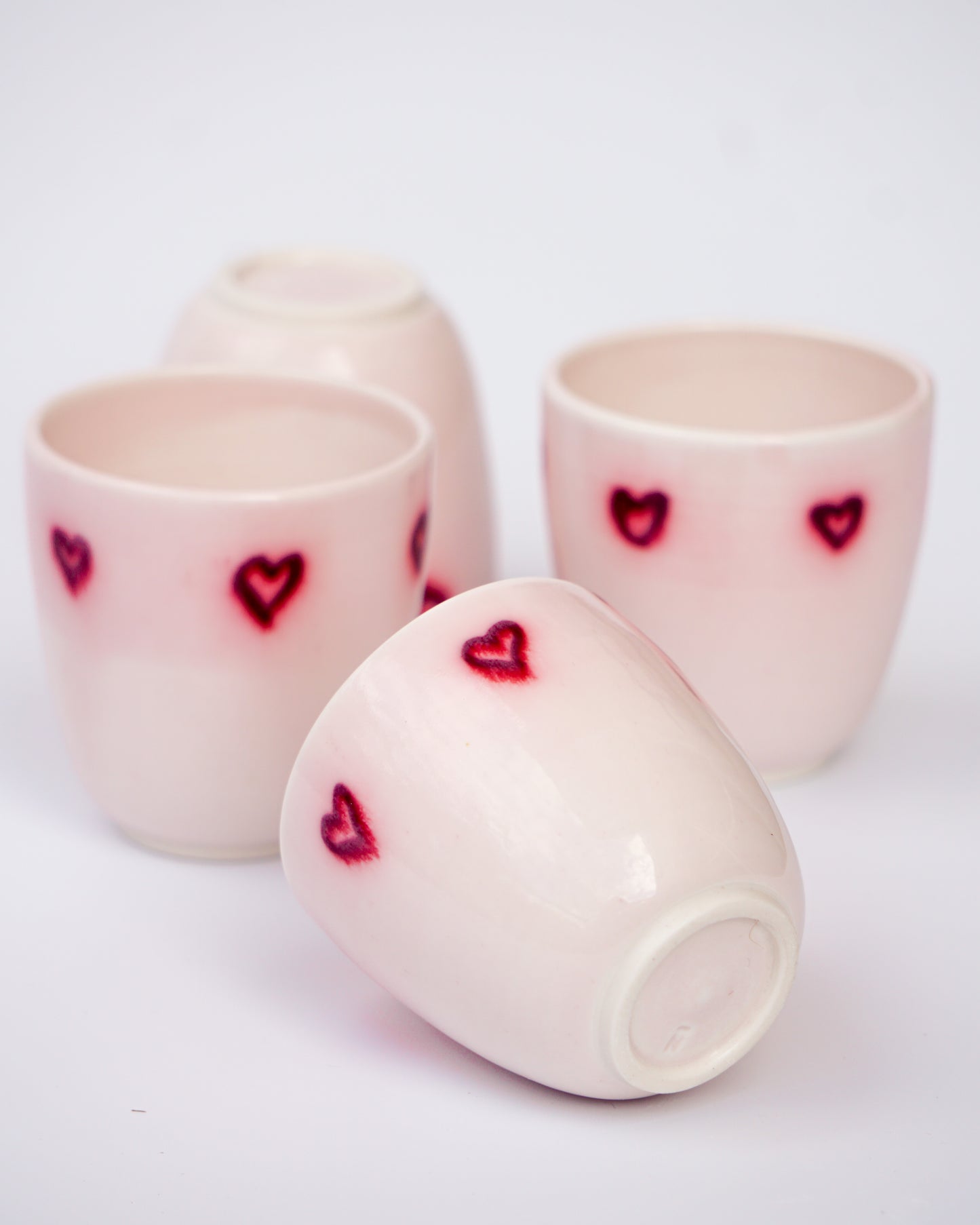 Glowing Hearts - Valentines Espresso Cup