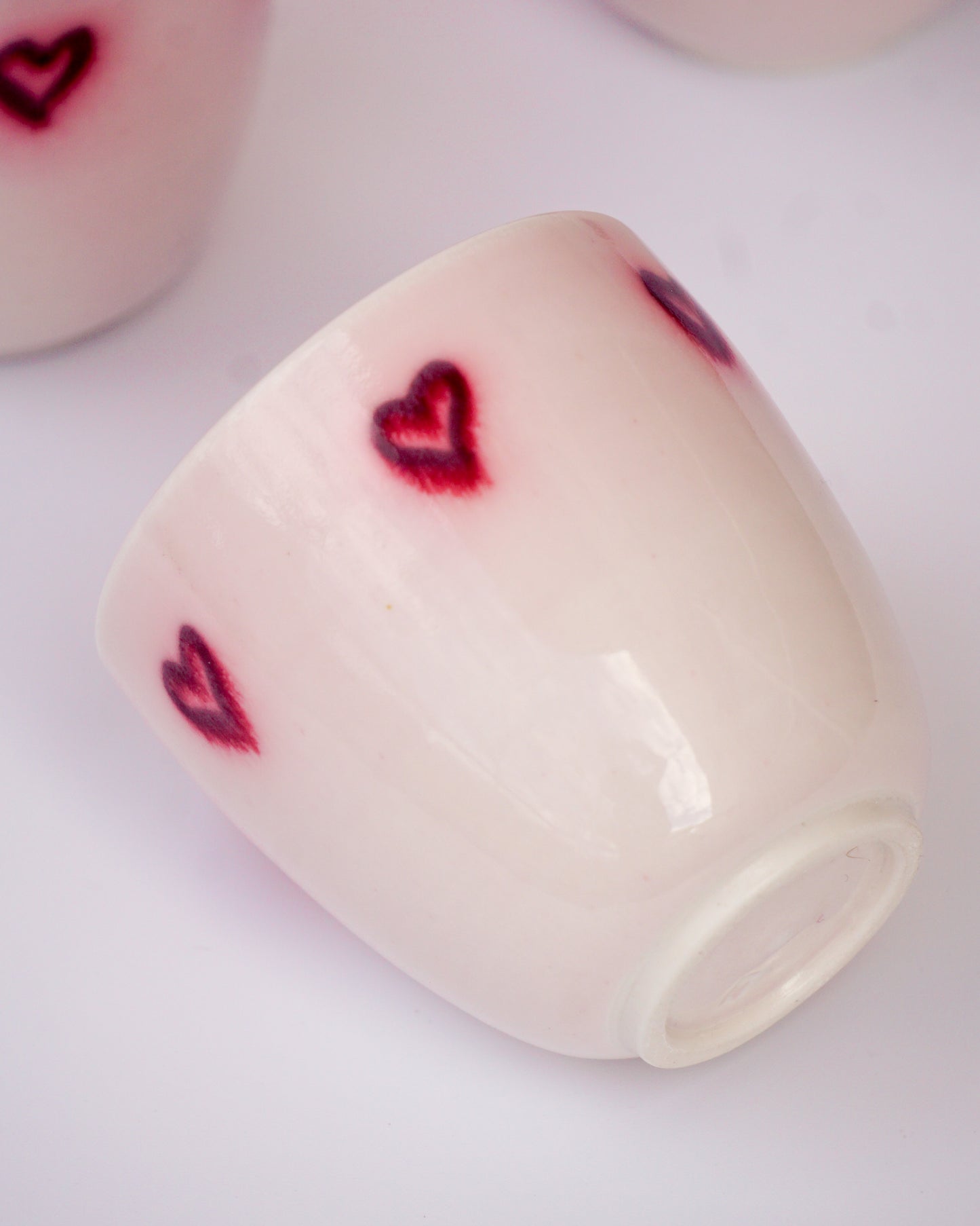 Glowing Hearts - Valentines Espresso Cup