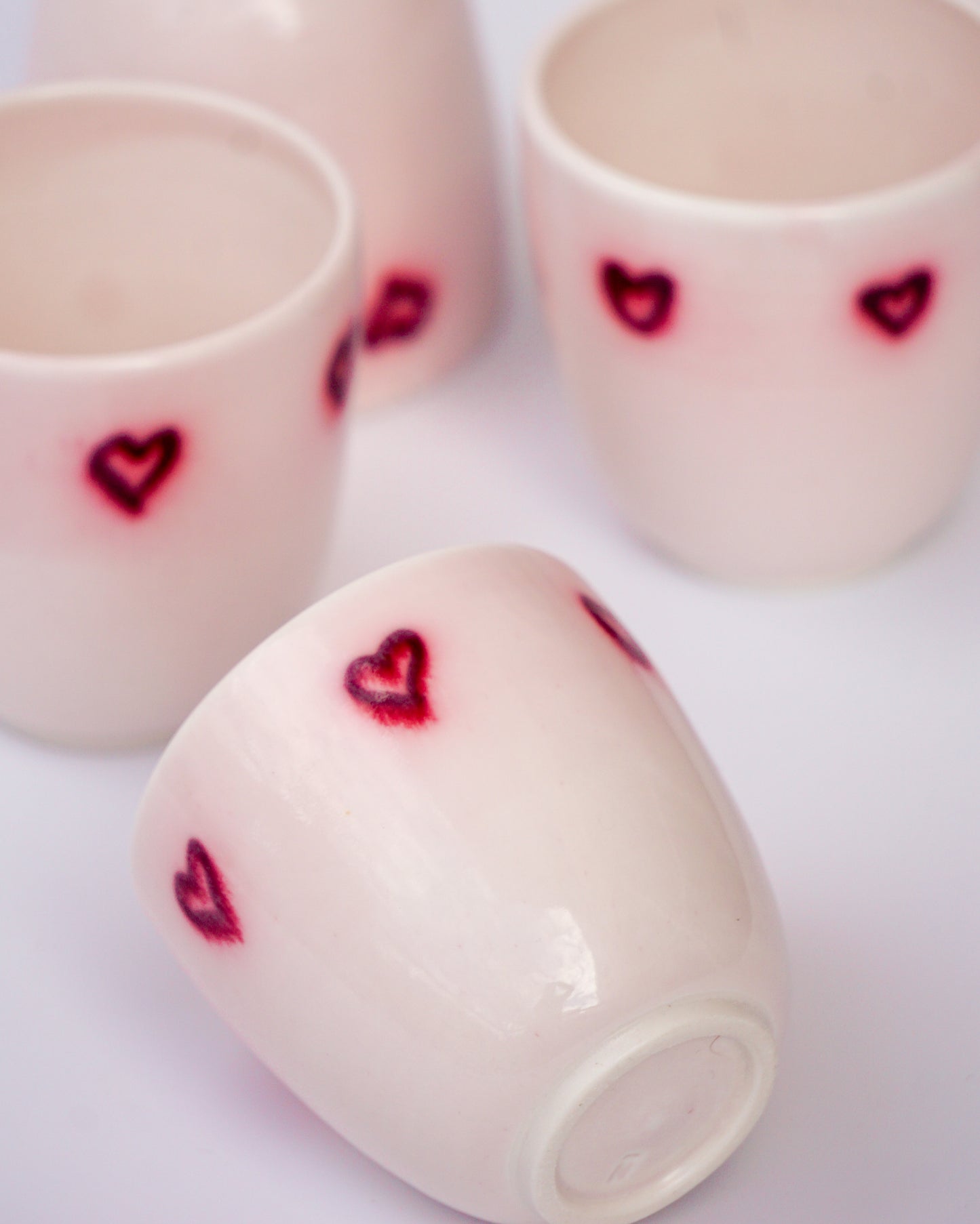 Glowing Hearts - Valentines Espresso Cup