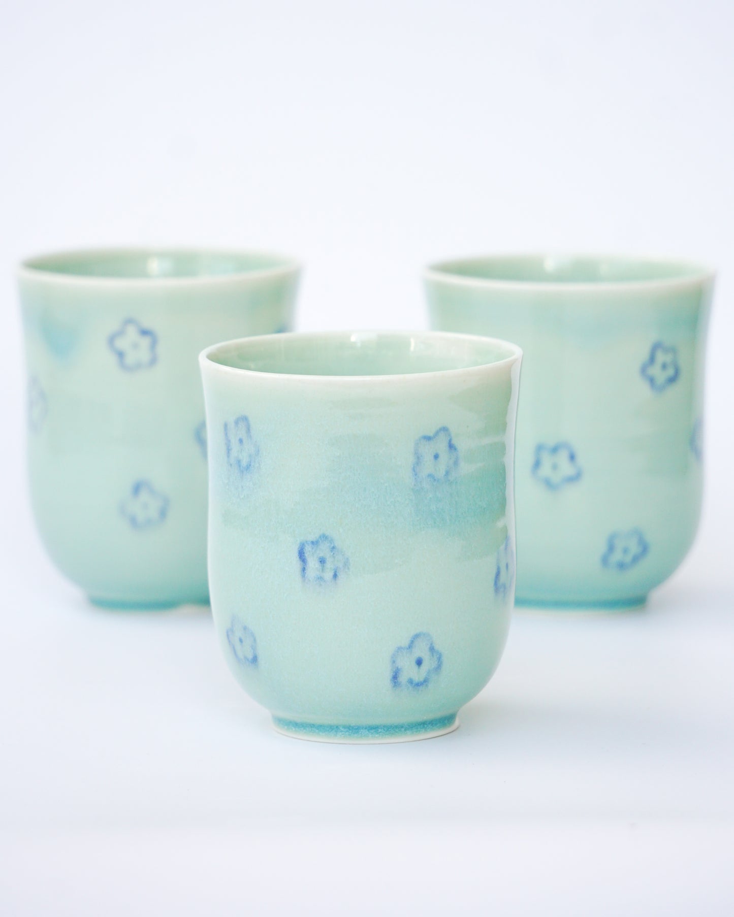 Floral Blue - Cup