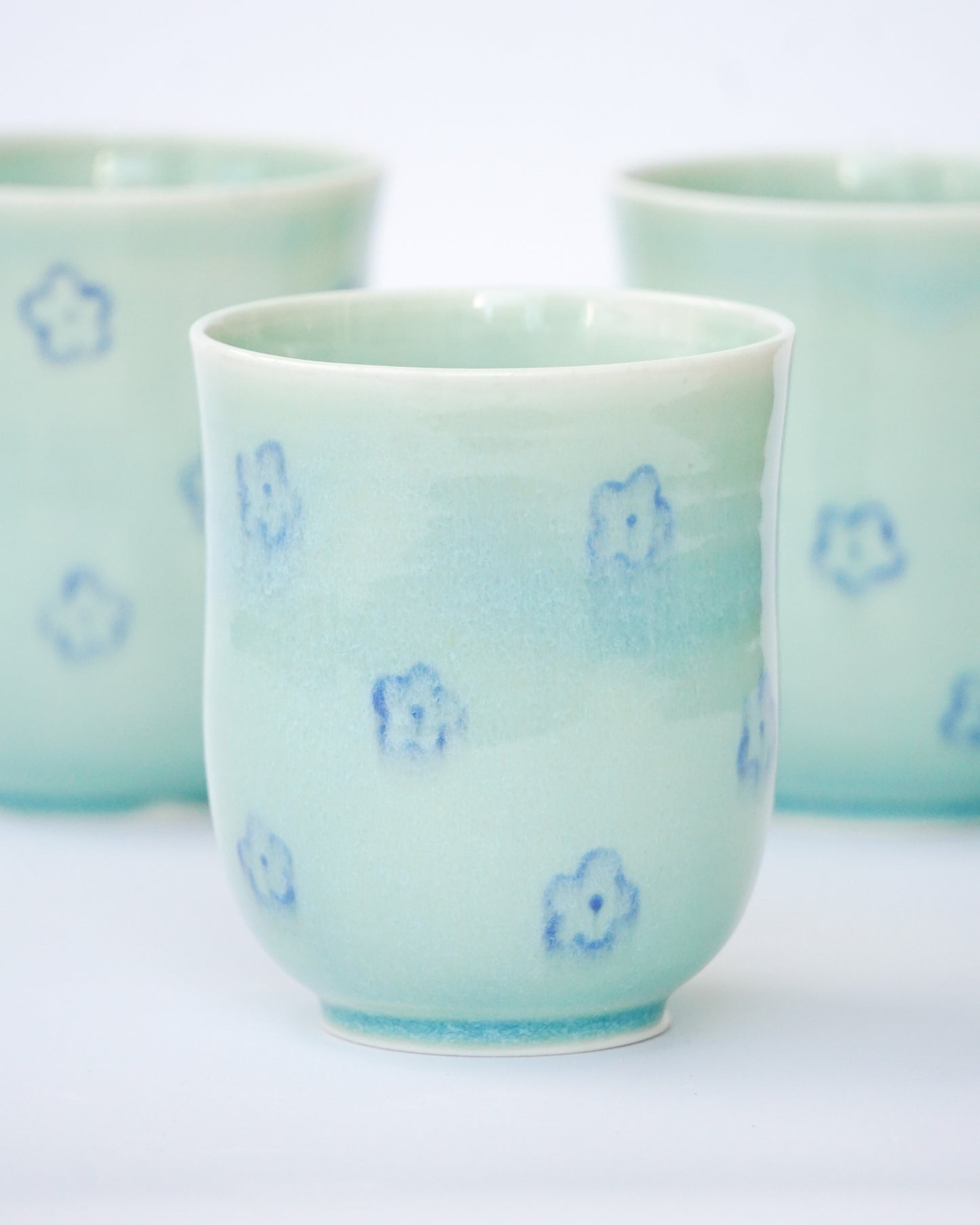 Floral Blue - Cup