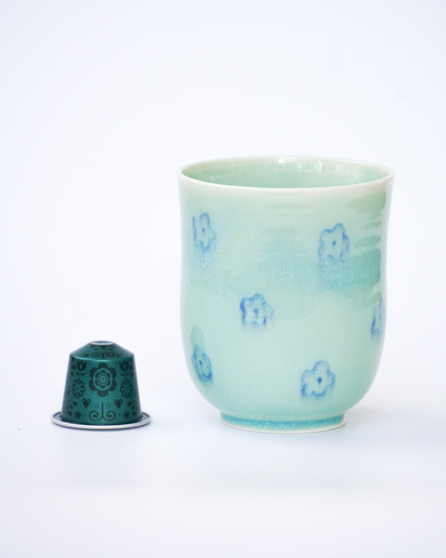 Floral Blue - Cup