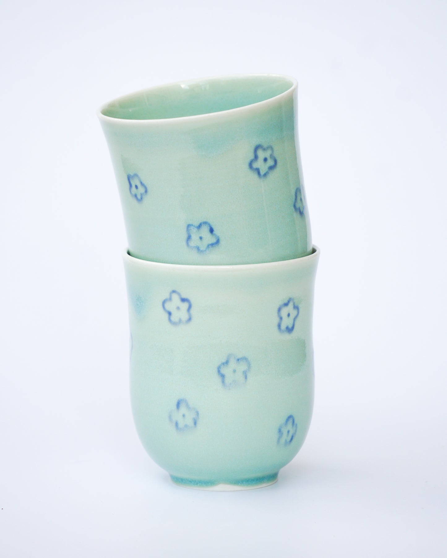 Floral Blue - Cup